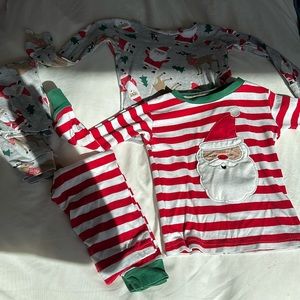 2 pair long sleeve long pant holiday pjs